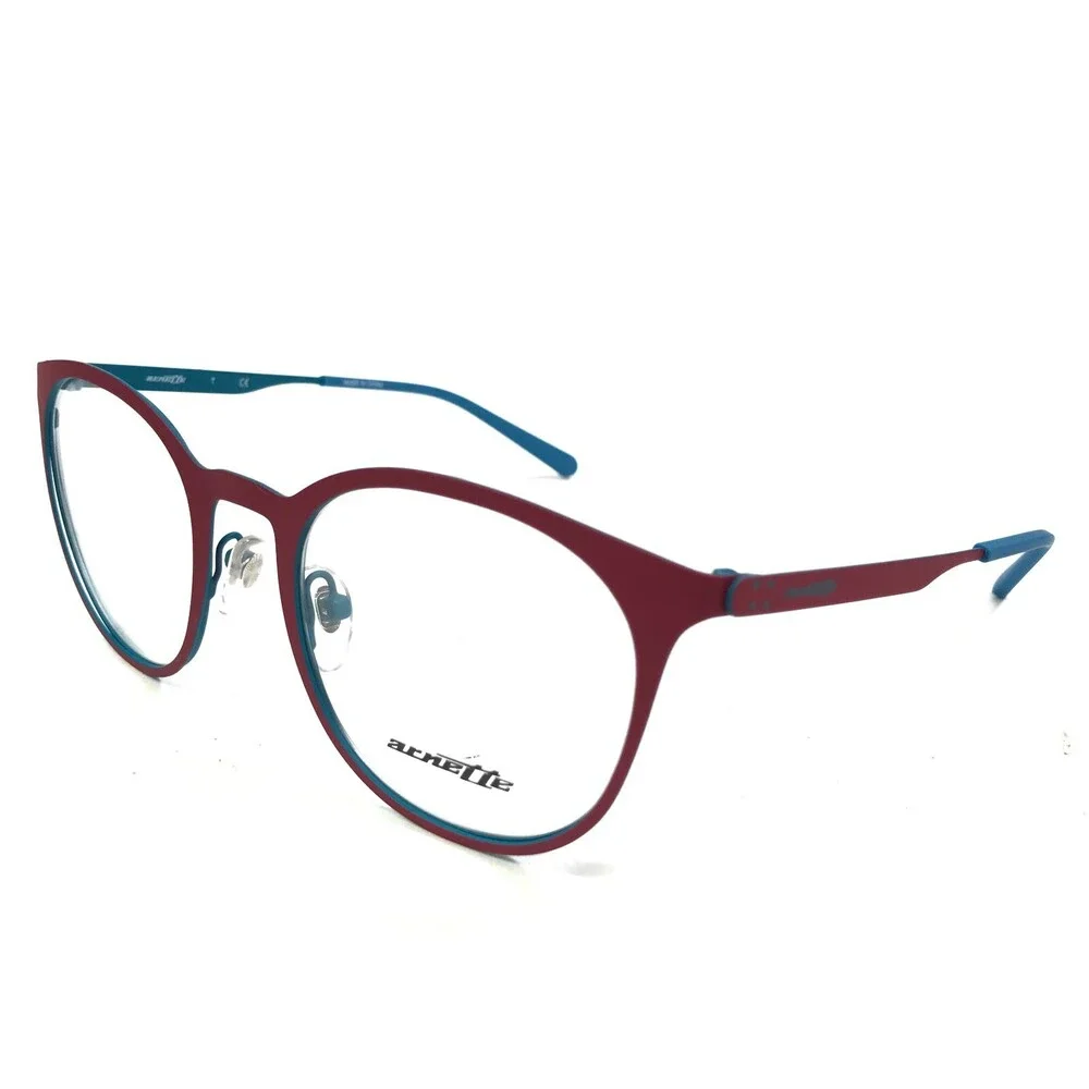 Arnette Eyeglasses Frames 6113 690 Blue Red Round Full Rim 50-20-140